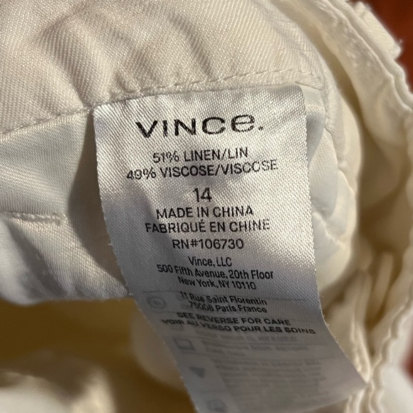 Vince White Wide Leg Pants - Picture 2 of 9